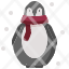 penguinanimals-zoo-snow-animal-kingdom-wildlife-scarf-winter-clothes-christmas-icon