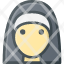 peopleavatar-head-nun-christian-sister-nurse-icon