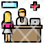 pharmacist-purchaser-computer-desk-counter-icon