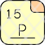 phosphorus-periodic-table-atom-atomic-chemistry-element-mendeleev-icon