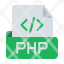 php-hypertext-hypertext-preprocessor-coding-code-file-type-extension-document-format-icon