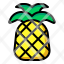 pineapple-fruits-vegetables-food-vegetarian-icon