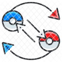 Pokeballs Icon Sign and Symbol. Pokeballs Color Icon for Website