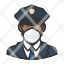police-black-male-coronavirus-n-mask-icon