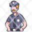 police-law-officer-profession-security-uniform-icon
