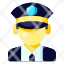 police-officer-domain-encryption-exploit.-firewall-security-icon