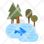 pond-lake-lagoon-forest-water-icon
