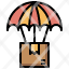 postal-service-filloutline-parachute-package-supply-box-delivery-icon