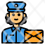 postman-avatar-occupation-woman-mail-icon
