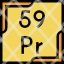 praseodymium-periodic-table-chemistry-metal-education-science-element-icon