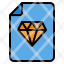 premium-diamond-file-document-sheet-icon