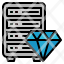 premiun-diamond-server-database-hosting-icon