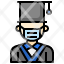 profession-avatar-man-with-mask-filloutline-graduate-student-young-graduation-medical-coronavirus-icon