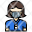 profession-avatar-woman-with-mask-filloutline-journalist-job-user-profile-medical-coronavirus-icon