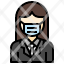 profession-avatar-woman-with-mask-filloutline-manager-suit-tie-glasses-medical-coronavirus-icon