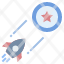 project-startup-target-success-rocket-business-unicorn-icon