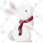 rabbitanimal-scarf-bunny-chow-easter-animals-wildlife-animal-kingdom-mammal-icon