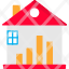 real-estate-stats-house-graph-finance-bars-icon