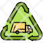 recycling-triangle-and-garbage-truck-icon