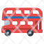 red-double-decker-bus-british-london-icon