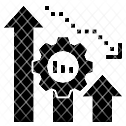 reduce icon, loss icon, decrease icon, graph icon, statistic icon