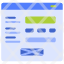 register-registration-page-layout-wireframe-icon