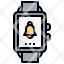 reminder-and-to-do-filloutline-smartwatch-notification-bell-watch-alarm-icon