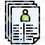 report-filloutline-cv-curriculum-vitae-document-portfolio-resume-icon
