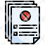 report-filloutline-petition-document-files-agreement-prohibition-icon