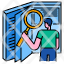 researchstudy-learning-magnifying-glass-book-icon
