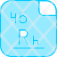 rhodium-periodic-table-chemistry-atom-atomic-chromium-element-icon