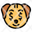 rich-dog-animal-wildlife-emoji-face-icon