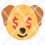 rich-dog-animal-wildlife-emoji-face-icon