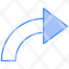 right-sign-arrows-curved-next-indicator-icon