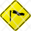 road-sign-wind-yellow-icon