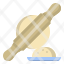 rolling-pin-bread-kitchen-bakery-icon