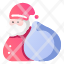 santa-claus-and-gift-bag-santa-hat-christmas-santa-claus-icon