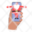santa-claus-message-smartphone-mobile-christmas-congratulation-icon