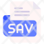 sav-file-type-format-extension-document-icon