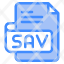 sav-file-type-format-extension-document-icon