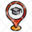 school-high-map-pin-location-icon