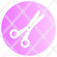 scissors-cut-gradient-pink-icon