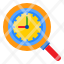 search-magnifly-glass-time-management-clock-icon