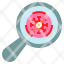 searchcoronavirus-bacteria-virus-magnifying-glass-icon