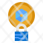 security-token-protection-shield-digital-icon