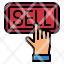 sell-stock-finger-button-trading-icon