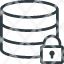 serverdatabase-data-storage-lock-icon