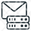 serverdatabase-data-storage-mail-icon