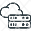 serverdatabase-data-store-cloud-icon