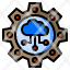 setting-cloud-server-gaer-wheel-icon